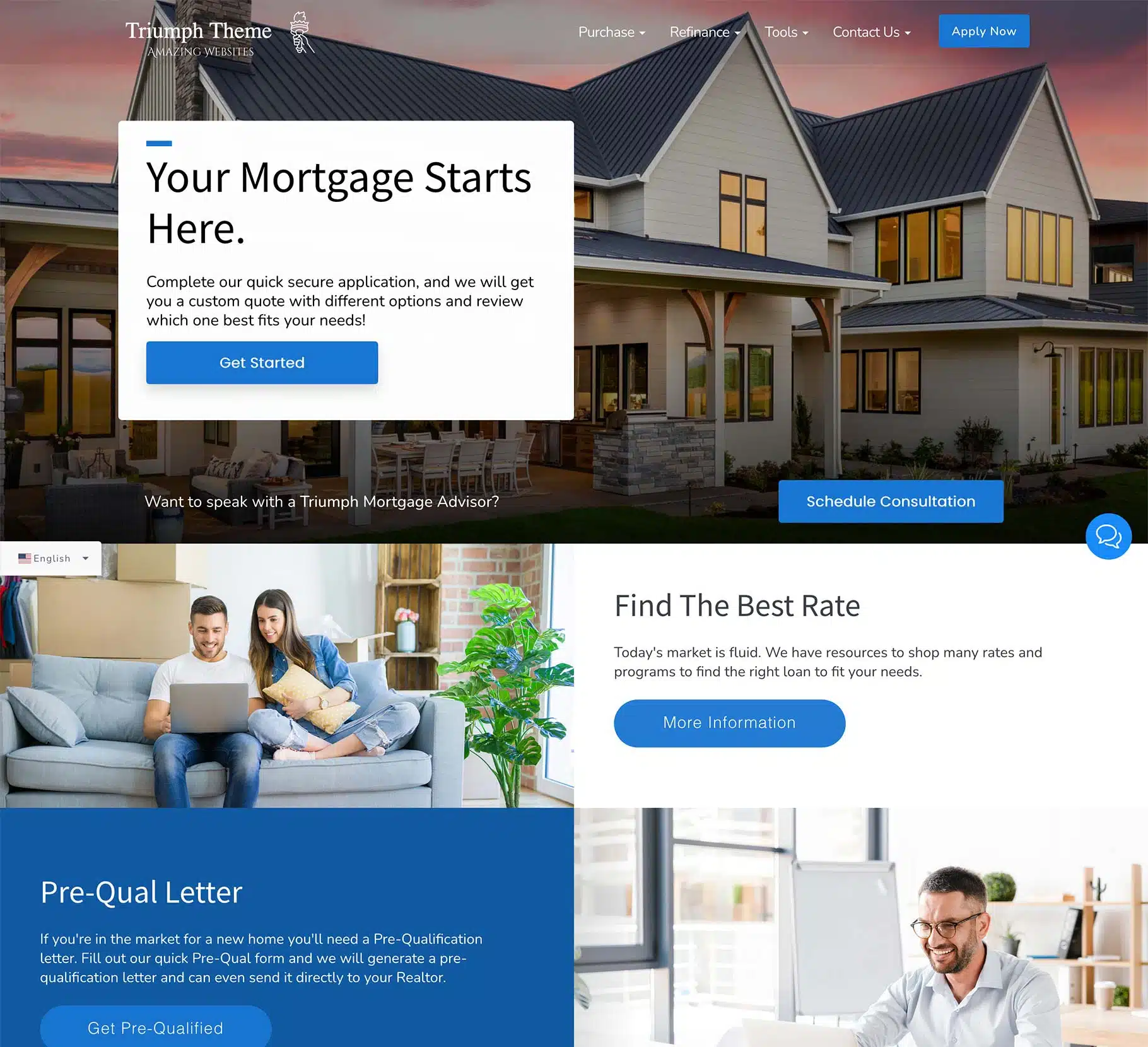 Mortgage Website Template