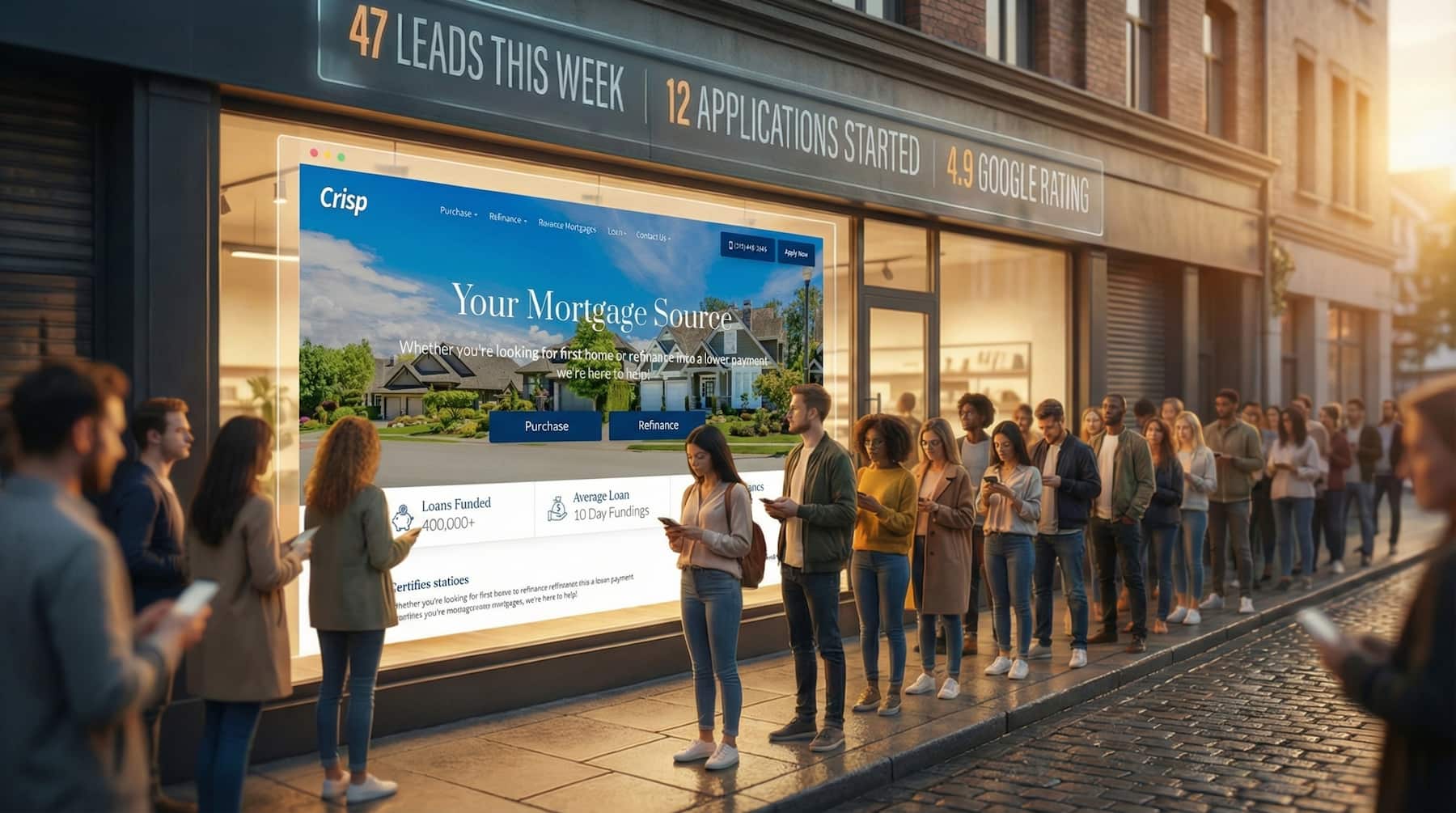 Professional mortgage websites that convert visitors into qualified leads and loan applications