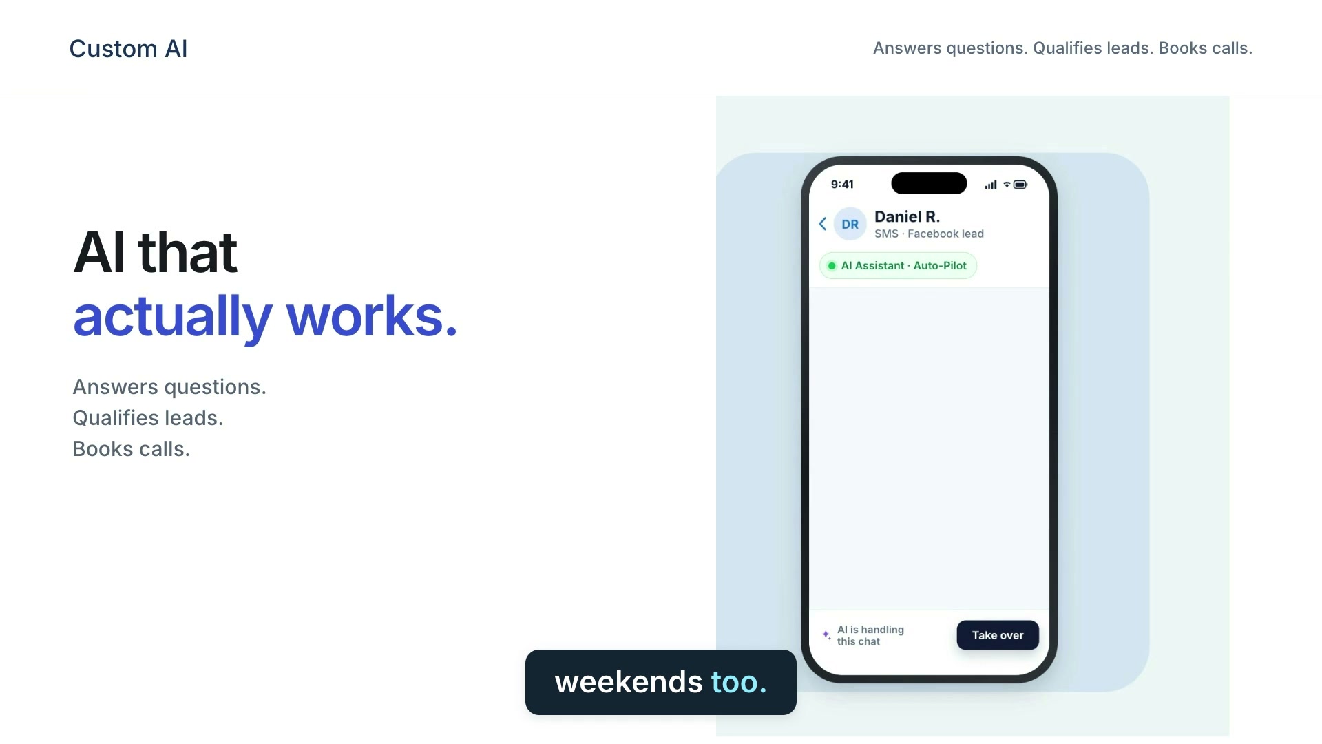 Illustrative AI conversation from the MWSS overview